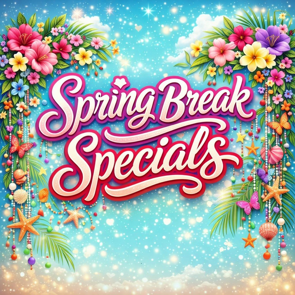 Spring Break Specials floral design, Auburn, AL, bright flowers and butterflies.